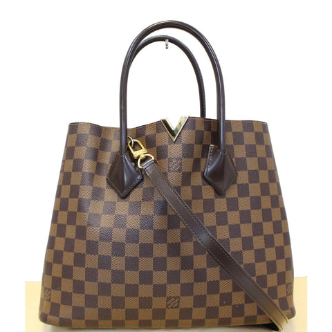 LOUIS VUITTON Kensington Damier Ebene Shoulder Handbag