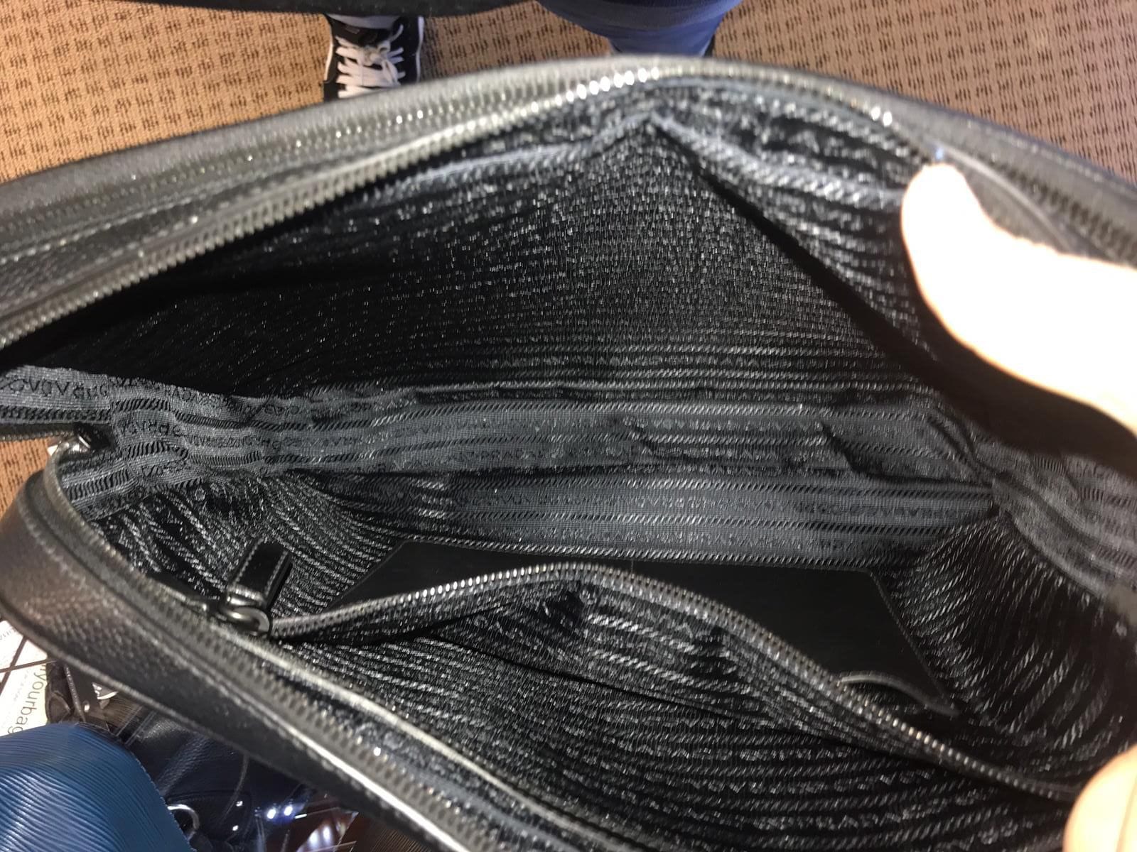 Prada Saffiano Laptop Bag in Black for Men