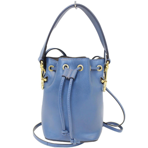 FENDI Bucket Mon Tresor Blue Crossbody Bag Blue