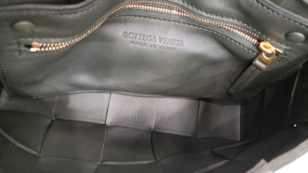 BOTTEGA VENETA Cassette Maxi Lambskin Crossbody Bag Olive