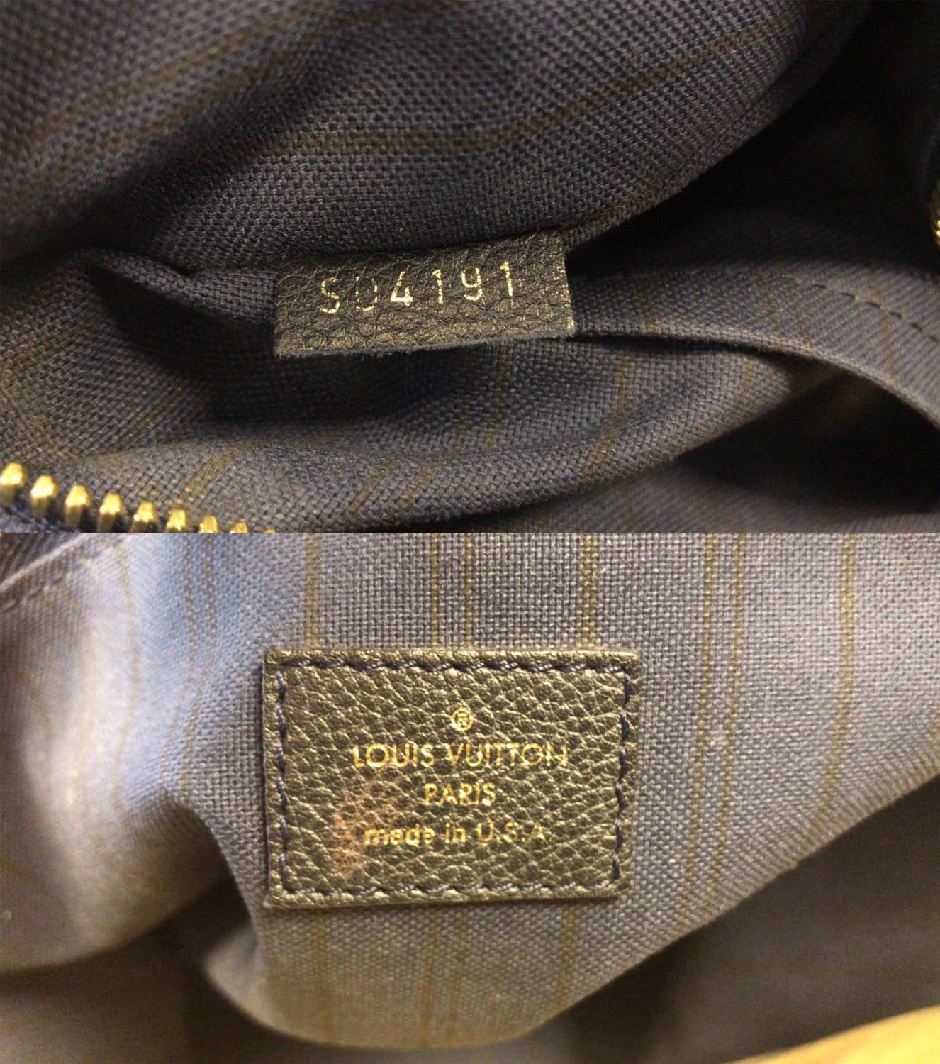 LOUIS VUITTON Citadine GM Empreinte Leather Shoulder Bag Black-US