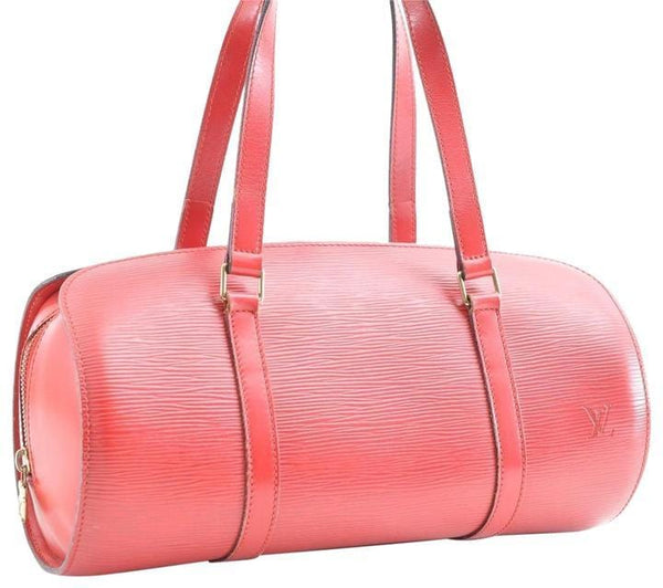 Louis Vuitton Epi Soufflot Red Hand Bag