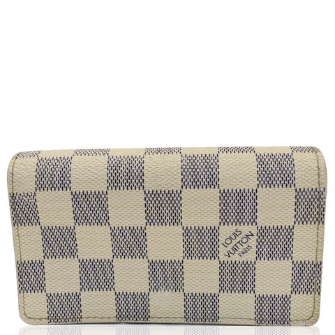 LOUIS VUITTON Zippy Damier Azur Wallet White - 15% OFF