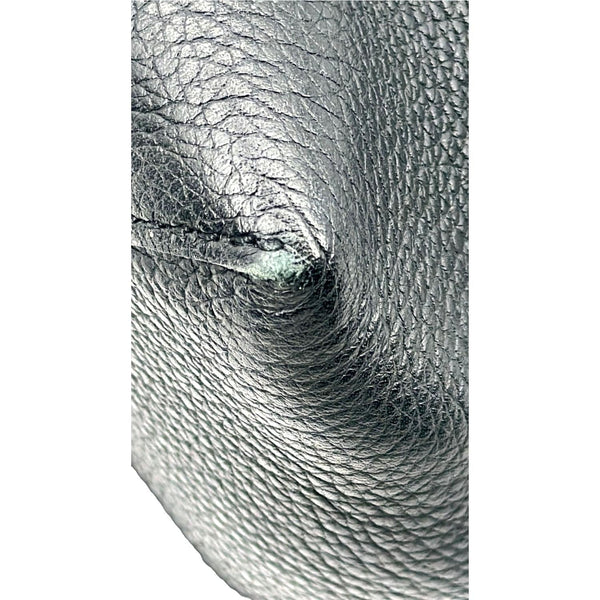 LOUIS VUITTON Women Lockme MM Leather Satchel Bag Black