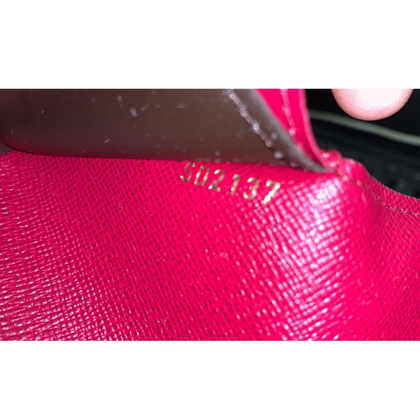 LOUIS VUITTON Emilie Monogram Canvas Wallet Brown