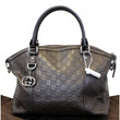 GUCCI Dark Brown Leather Shoulder Bag 341503-US