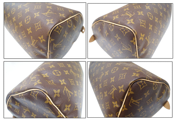 LOUIS VUITTON Monogram Canvas Speedy 30 Satchel Bag