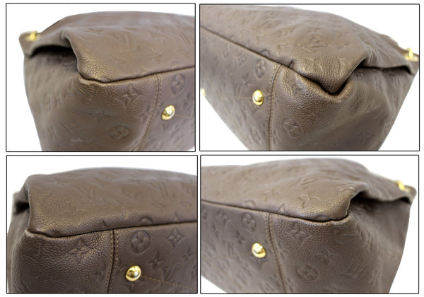 LOUIS VUITTON Terre Monogram Empreinte Leather Artsy MM Shoulder Bag