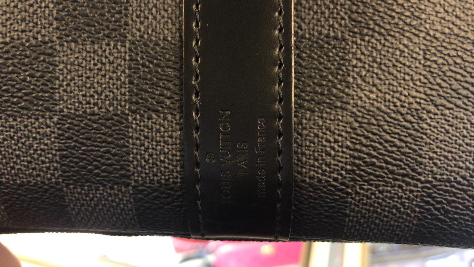 Louis Vuitton Keepall Bandouliere Damier Travel Bag Black 45 - Allu USA