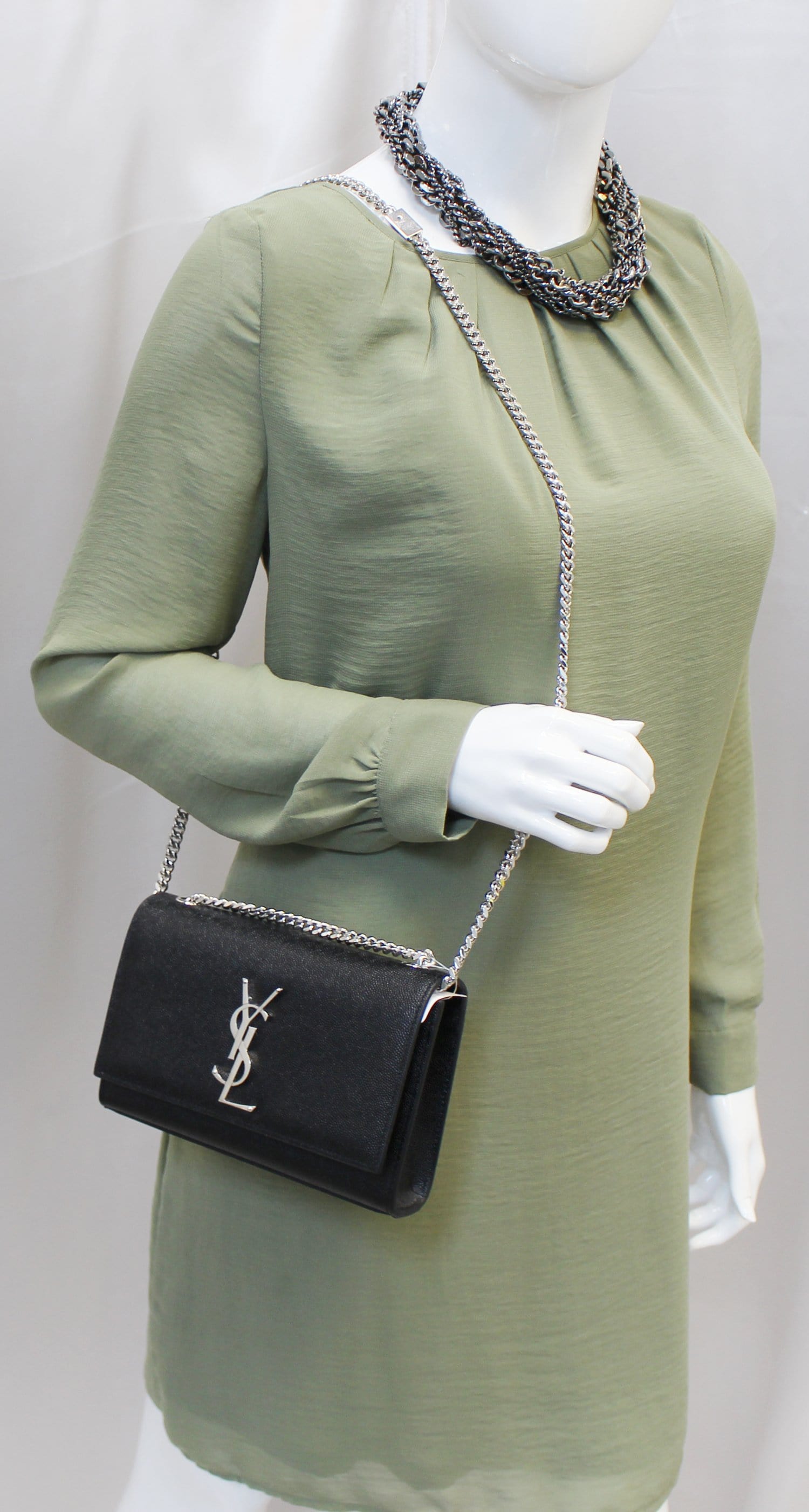 Yves Saint Laurent Small Kate Chain Bag - Black Crossbody Bags, Handbags -  YVE205071
