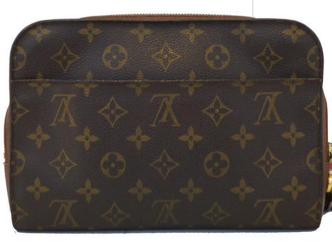LOUIS VUITTON Monogram Canvas Orsay Brown Clutch