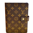 LOUIS VUITTON Agenda MM Monogram Canvas Planner Cover Brown