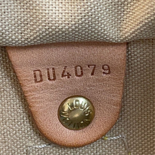 Louis Vuitton Speedy 35 Damier Azur Satchel Bag code