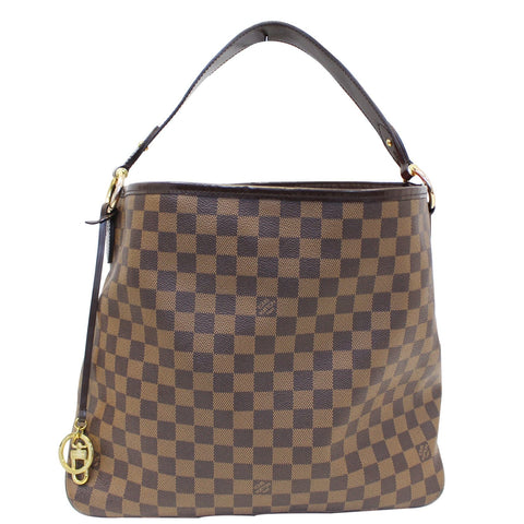 LOUIS VUITTON Delightful MM NM Damier Ebene Hobo Shoulder Bag Brown