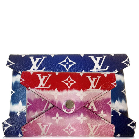 LOUIS VUITTON Kirigami Pochette Medium/Small Monogram Escale Blue/Red - Final Sale