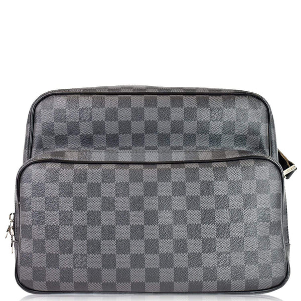 Louis Vuitton Sac Leoh Damier Graphite Messenger Bag - front side