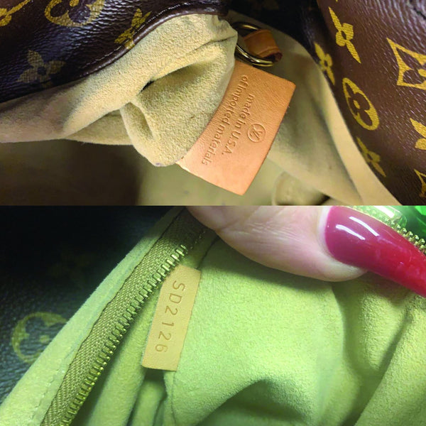 LOUIS VUITTON Artsy MM Monogram Canvas Shoulder Bag Brown