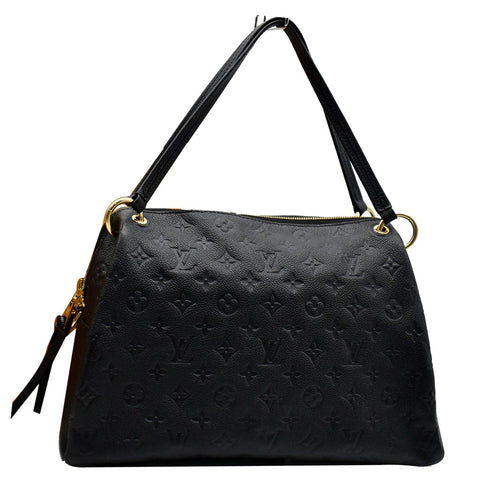 LOUIS VUITTON Ponthieu PM Empreinte Leather Shoulder Bag Black