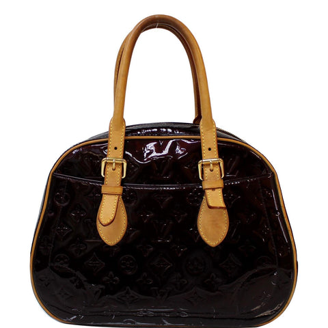 LOUIS VUITTON Summit Drive Monogram Vernis Satchel Bag Amarante - 15% OFF