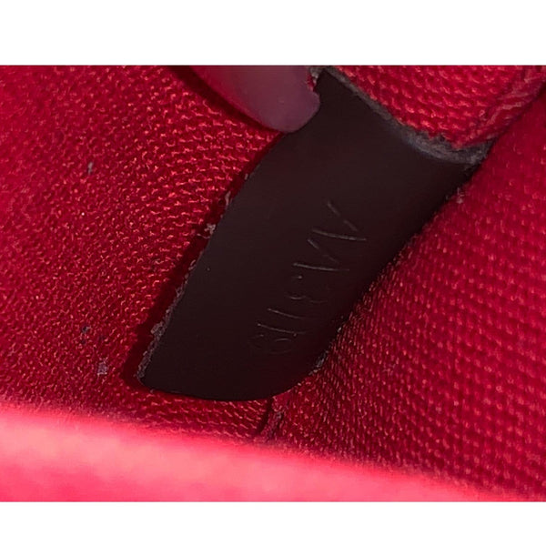 LOUIS VUITTON Alma BB Damier Ebene Satchel Bag Brown