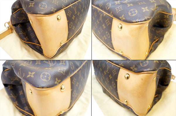 LOUIS VUITTON Boetie GM Monogram Canvas Shoulder Handbag Brown