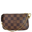 Louis Vuitton Pochette Damier Ebene Accessories Pouch - chain