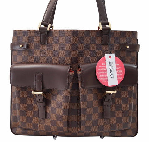 LOUIS VUITTON Damier Ebene Uzes Tote Shoulder Bag   - Final Call