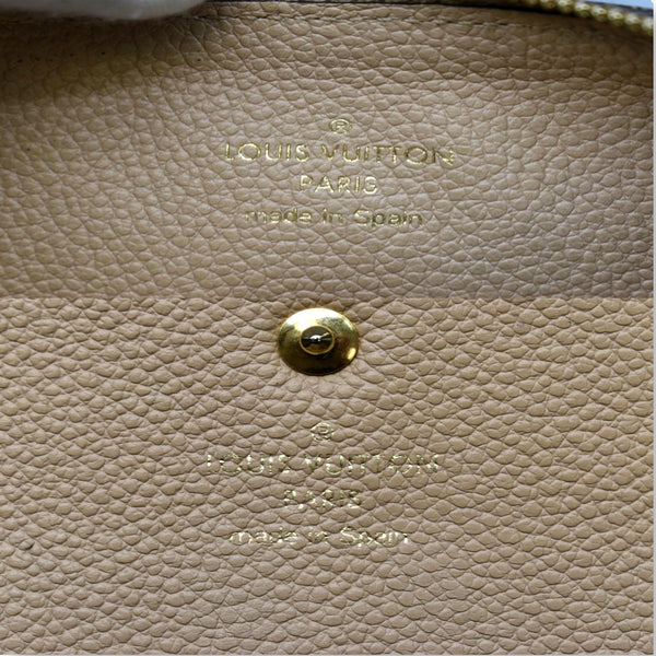 LOUIS VUITTON Curieuse Monogram Empreinte Leather Wallet Bronze