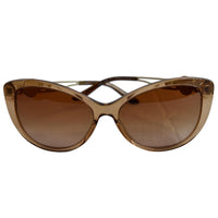 VERSACE Cat Eye VE4295 Plastic Transparent Metal Sunglasses Brown