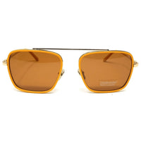 CALVIN KLEIN CK18102S 701 Square Men Maize Frame Sunglasses Brown Lens