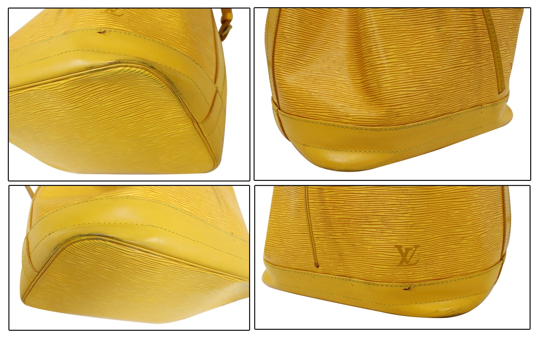 Handbag Louis Vuitton Yellow in Suede - 29248517