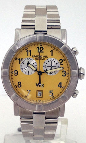 Raymond Weil W1 8000 Parsifal Chronograph Date Mens Watch Stainless Steel