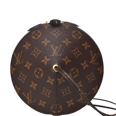LOUIS VUITTON Toupie Monogram Canvas Shoulder Bag Brown