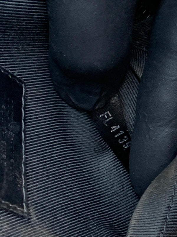 LOUIS VUITTON Vertical Soft Trunk Embroidered Crossbody Bag Black