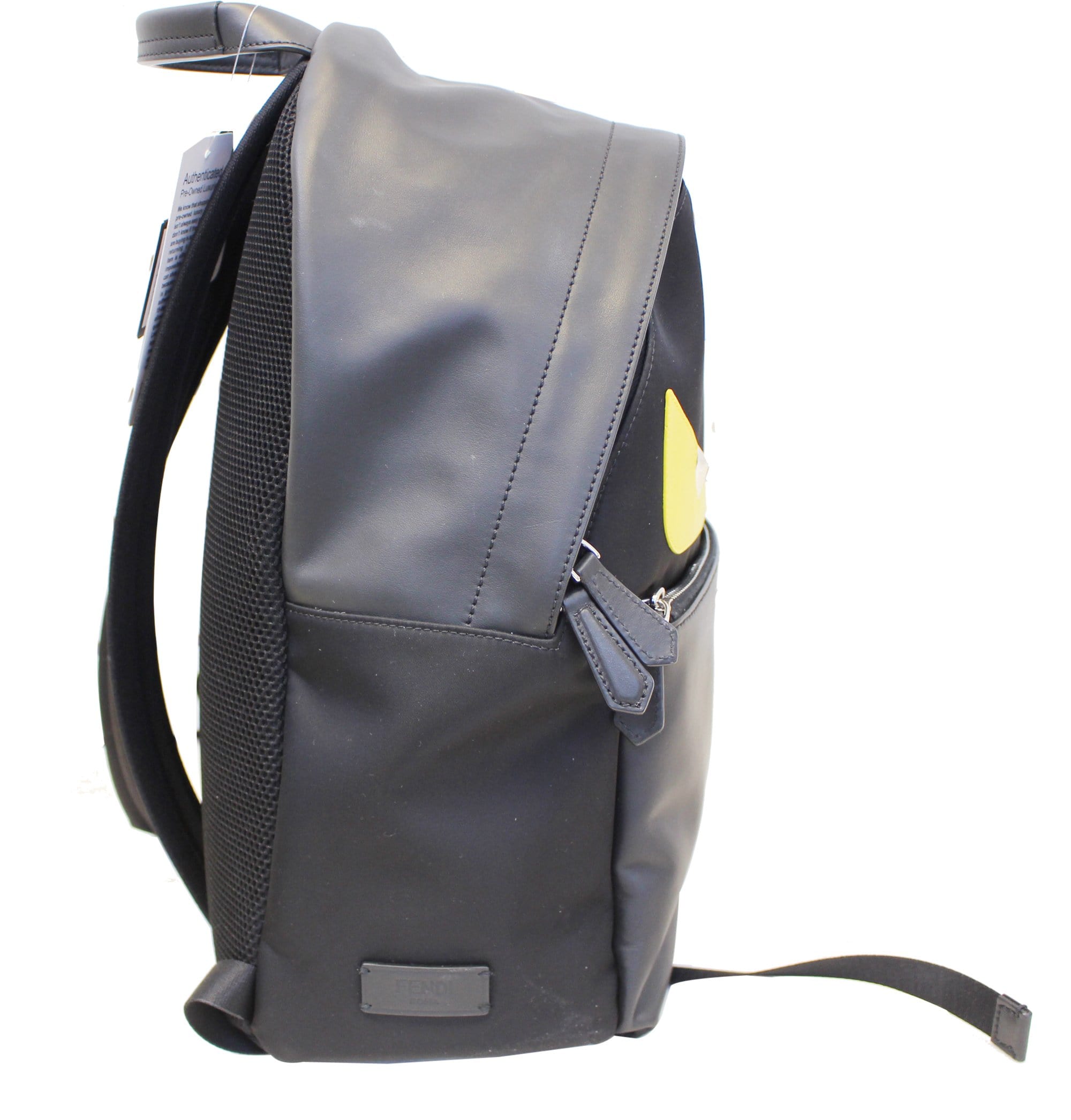 FENDI Black Large Monster Eyes Backpack Bag - Main Image