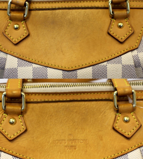 LOUIS VUITTON Damier Azur Siracusa GM Shoulder Handbag