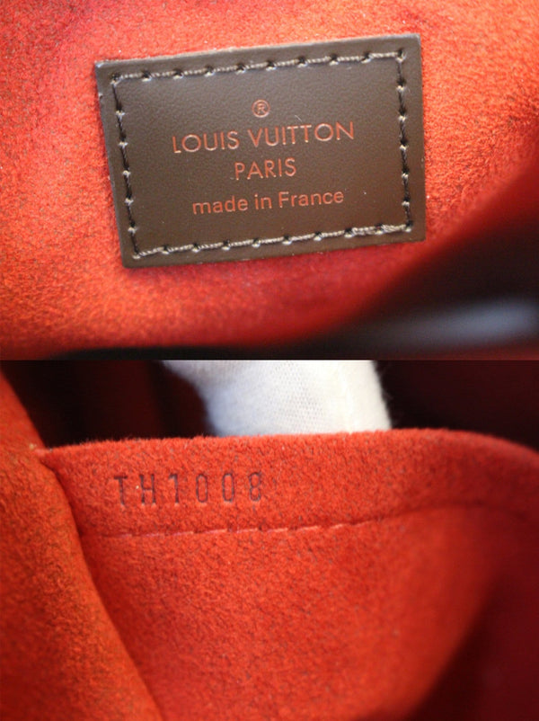 LOUIS VUITTON Damier Ebene Trevi PM Brown Shoulder Bag