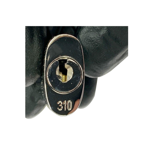 key hole Lv Padlock & 2 Keys Silver Bag Charm Num 310