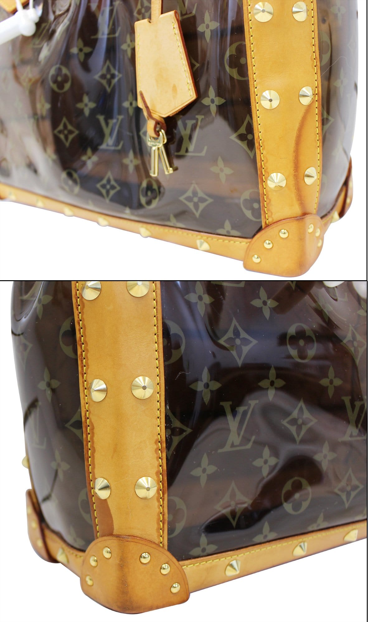 Louis Vuitton Cabas Clear Translucent Monogram Ambre Neo MM Bag at
