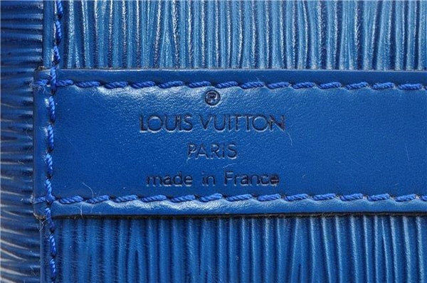 LOUIS VUITTON Epi Leather Petit Noe Blue Shoulder Bag