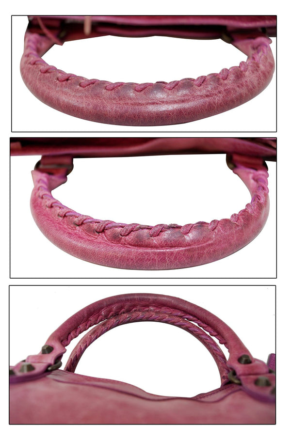 BALENCIAGA Arena Leather Giant Mini City Satchel Bag 