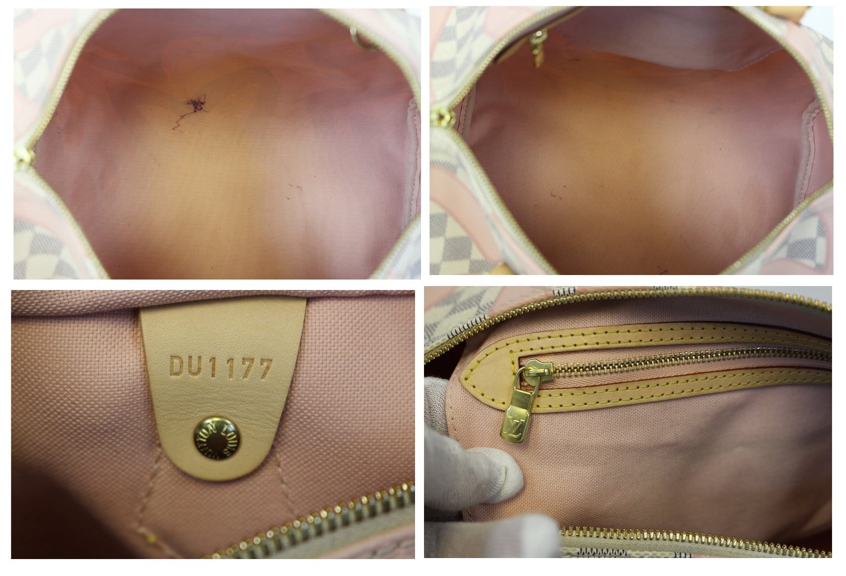 Louis Vuitton Damier Azur Tahitienne Speedy Bandouliere 30 - Pink Handle  Bags, Handbags - LOU679020