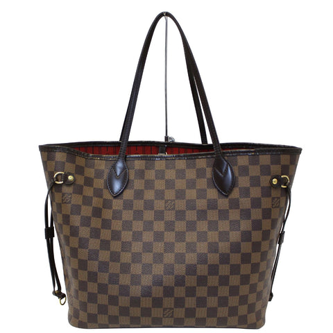 LOUIS VUITTON Neverfull MM Damier Ebene Tote Shoulder Bag