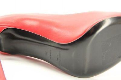 Saint Laurent Classic Paris 105 Leather Pointed Toe Size 38 Nib Red Pumps - Final Call