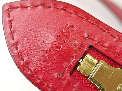 LOUIS VUITTON LV Saint Jacques Hand Bag Epi Leather Red France M52277  69GA022