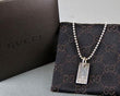 Authentic Gucci Sterling Silver 925 Mini Tag Ball Chain Bracelet w/Box E1496 - Dallas Designer Handbags