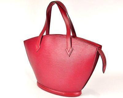 LOUIS VUITTON Red Epi Leather Saint-Jacques Purse Bag