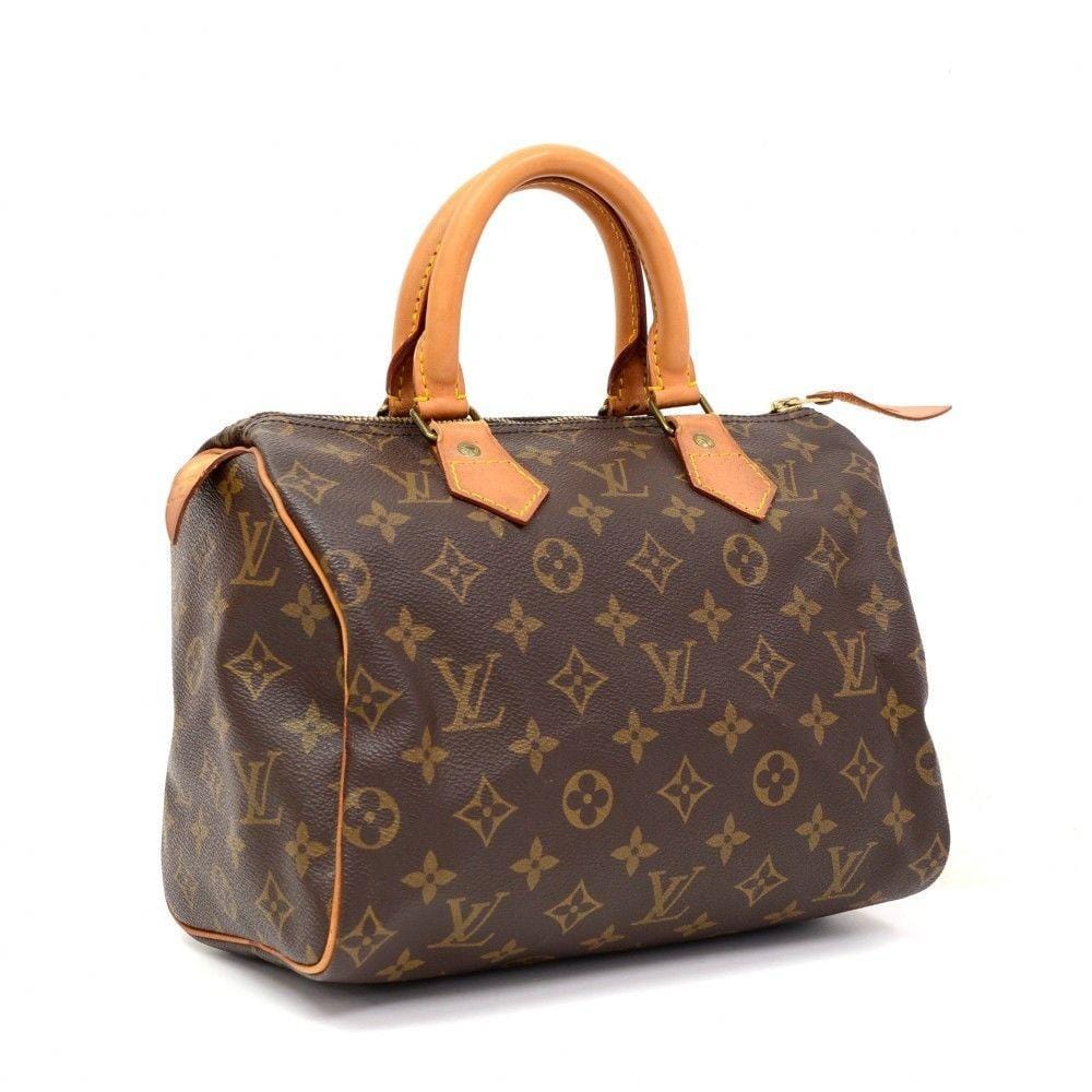 Authentic Louis Vuitton Satchel Bag Speedy 25 Monogram Used LV Handbag  Vintage