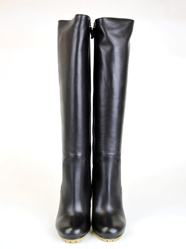 Gucci 323548 Leather Stivale Pelle Luxor Tall Knee Boot - pair view