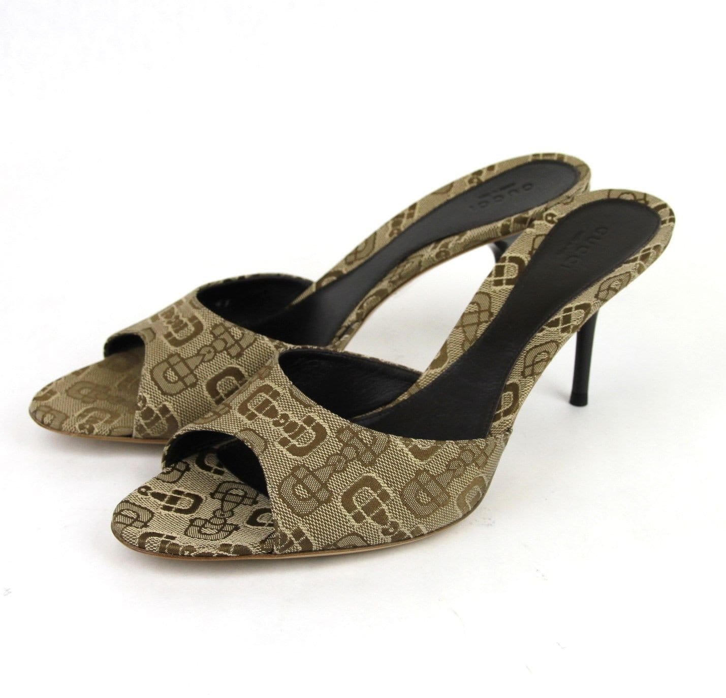 Cloth sandals Gucci Beige size 40 EU in Cloth - 26320075